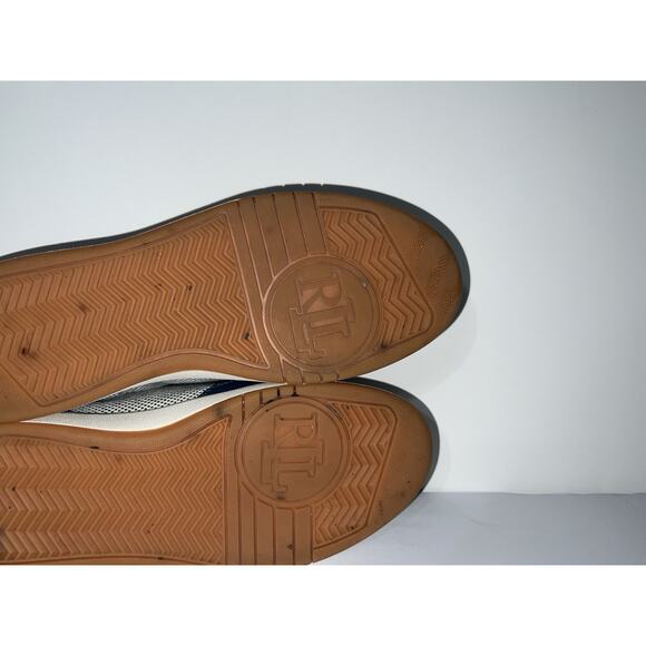 Lauren Ralph Lauren Hailey low top sneakers Women’s Size 7 Blue And White - Picture 7 of 10